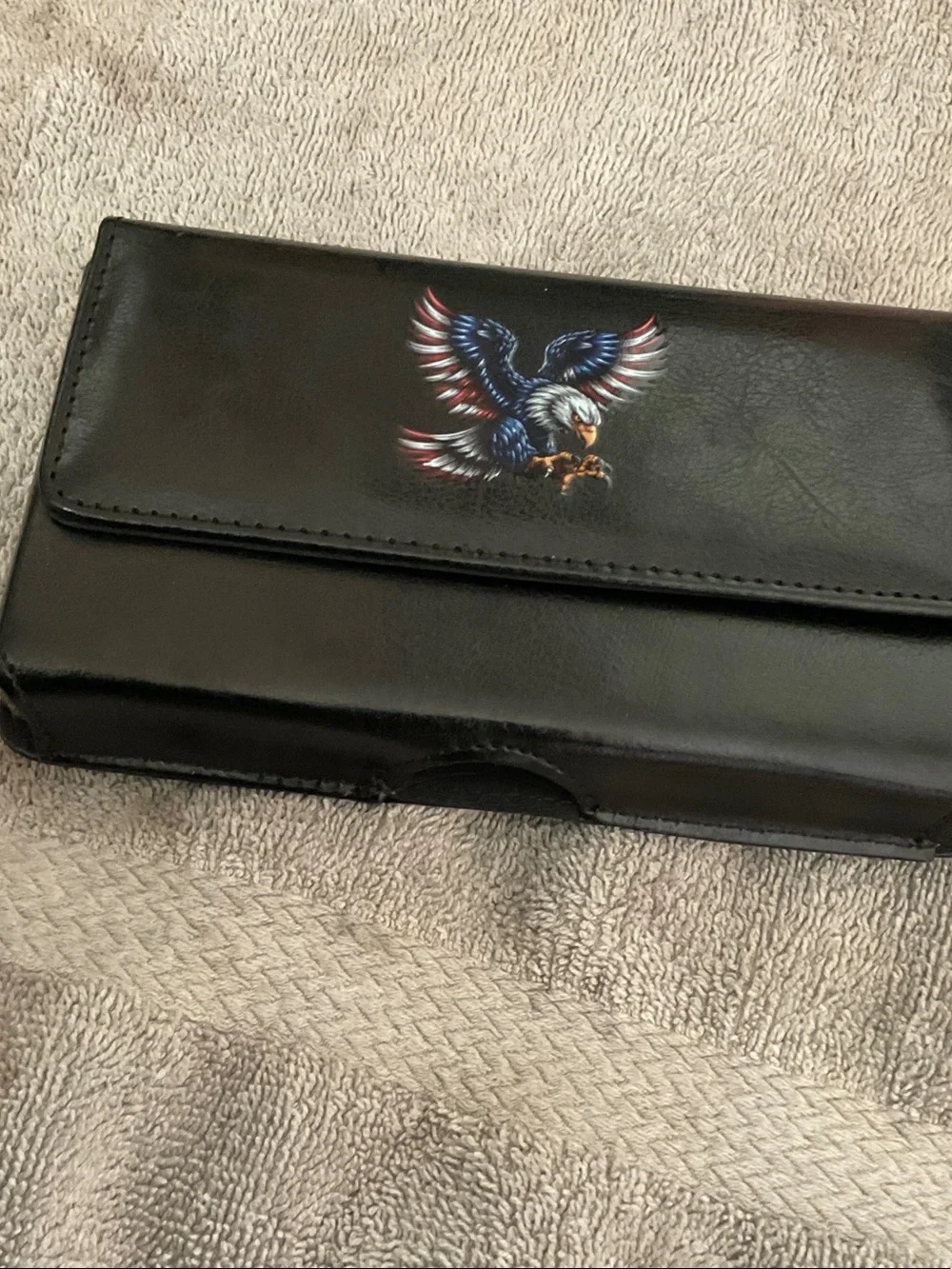 Brand new Black Eagle Graphic Wallet Phone Case - Leather Folio